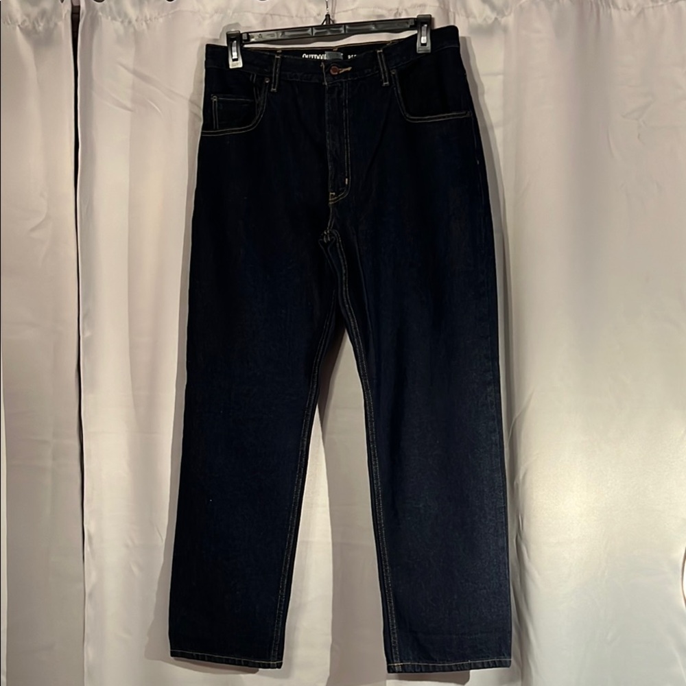 Outdoor Life Men’s Dark Denim Jeans Full Length Classic. Like NEW  38X32